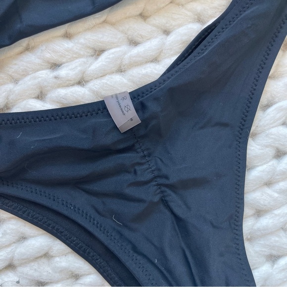 ZAFUL BLACK RUFFLE BIKINI SIZE SMALL - Picture 2 of 2